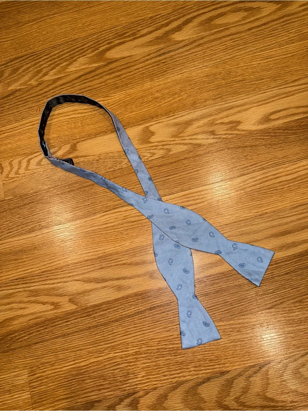 Ben Sherman linen silk blend two-sides Bow Tie